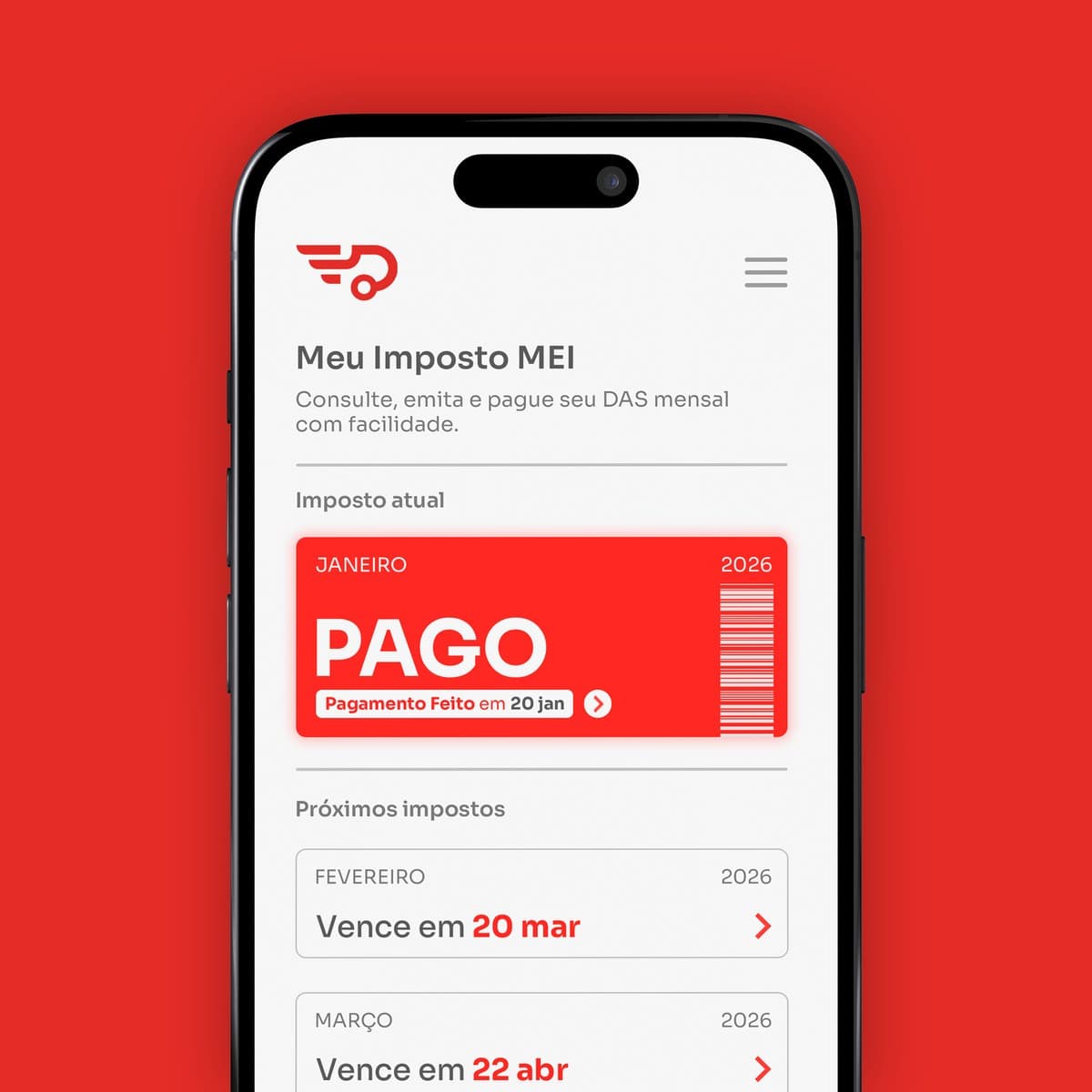 Cargo Contábil — Mockup Application