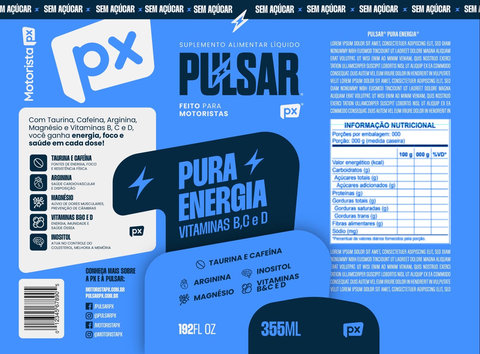 Pulsar — Embalagem