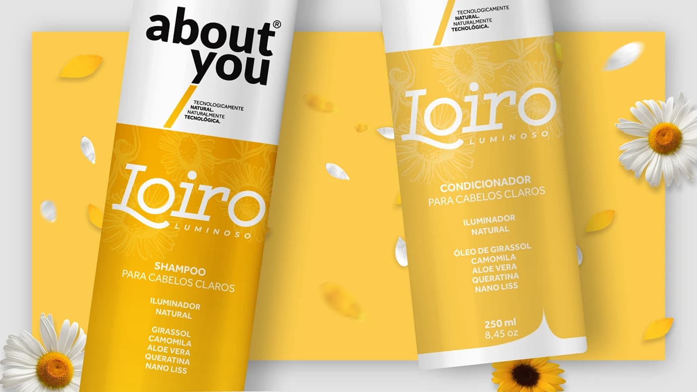 About You Lab — Loiro Luminoso Packaging