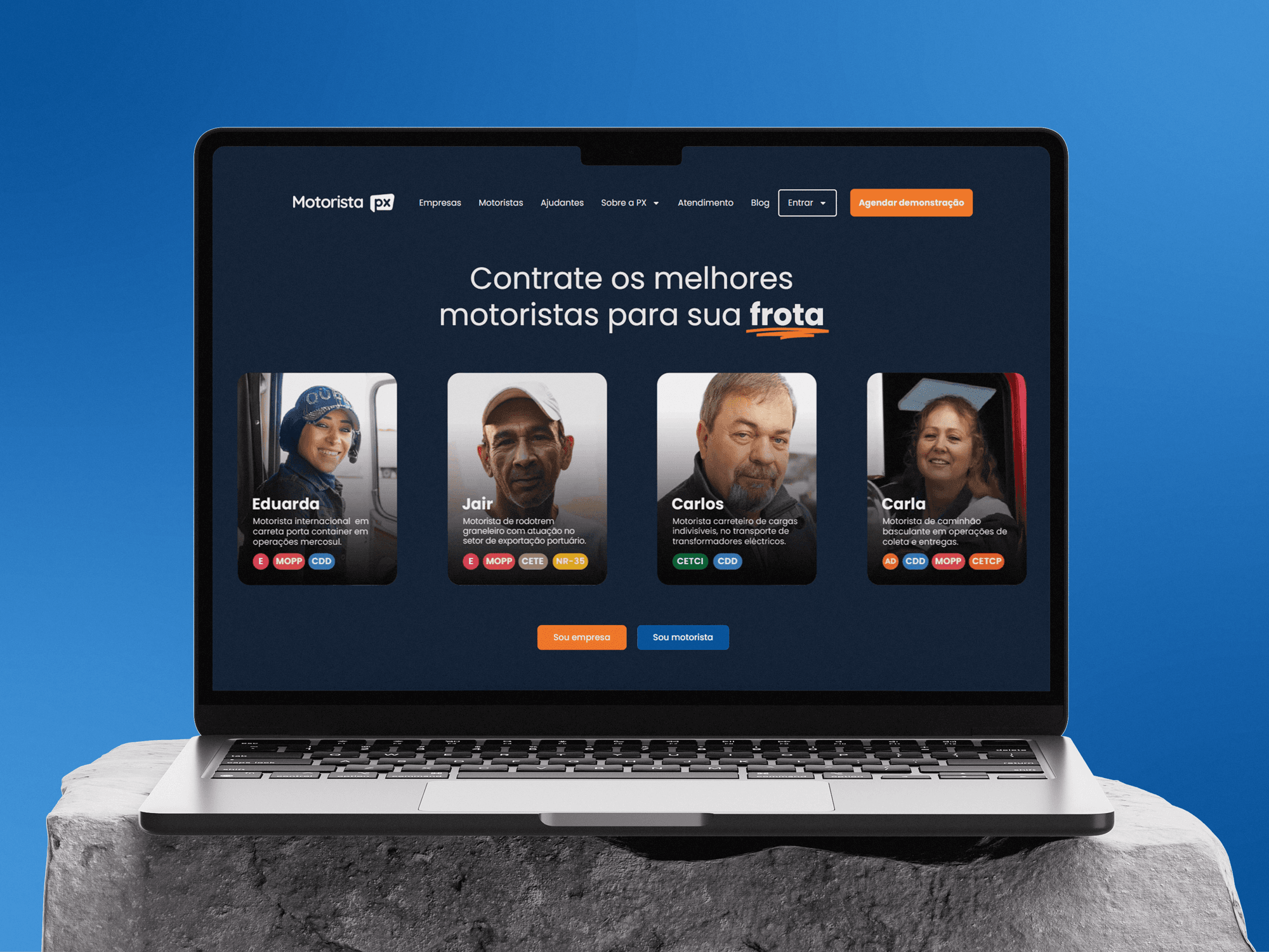 Motorista PX — Brand Mockup