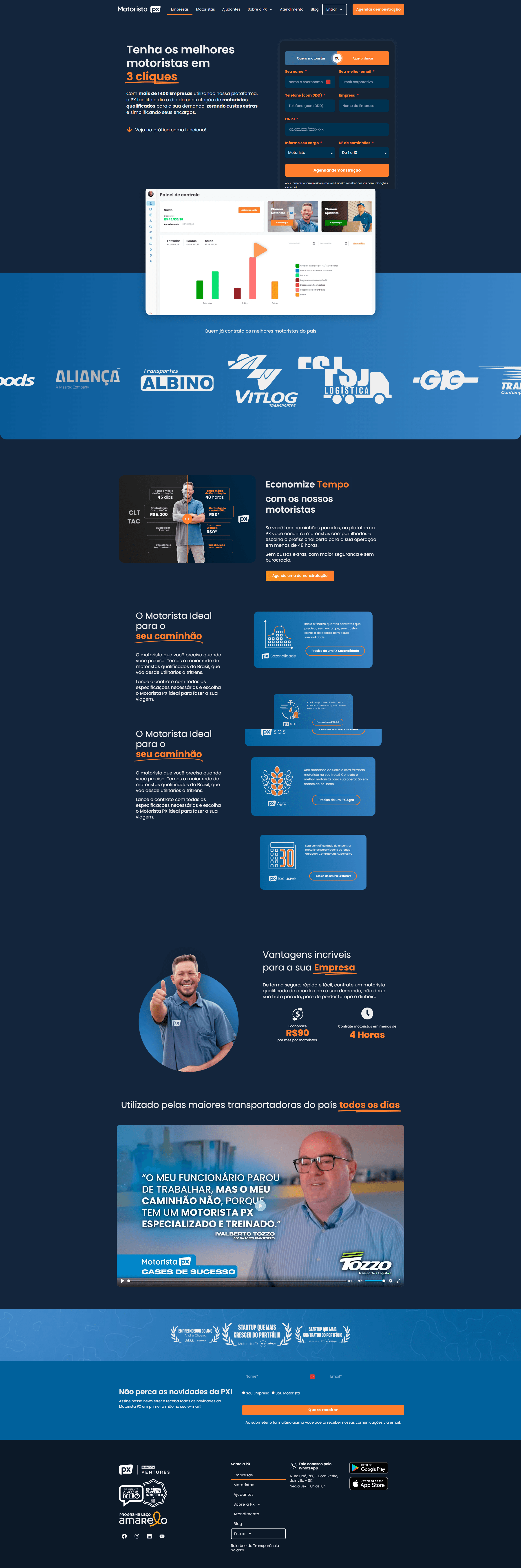 Motorista PX — Empresas Page